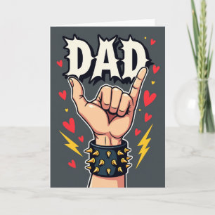 Rockin Dad Illustratiekaart Kaart