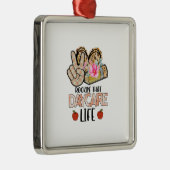 Rockin dat overdadigleven metalen ornament (Rechts)