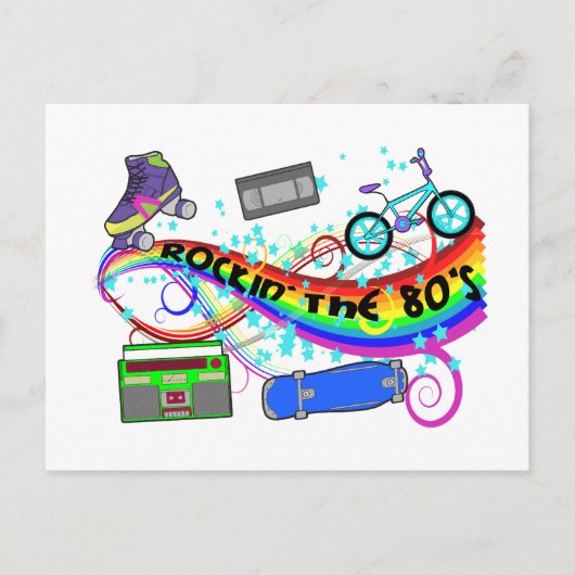 Rockin De 80s Briefkaart (Voorkant)