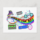 Rockin de 80's briefkaart (Voorkant)