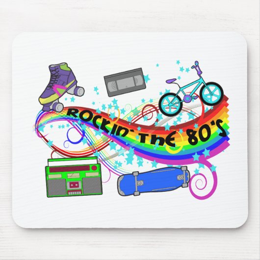 Rockin de 80's muismat (Voorkant)