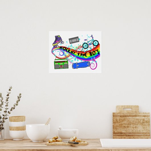 Rockin De 80s Poster (Keuken)