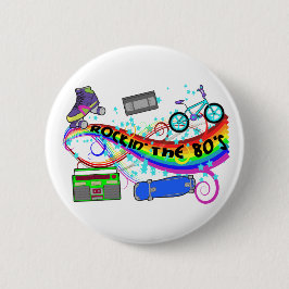 Rockin de 80's ronde button 5,7 cm
