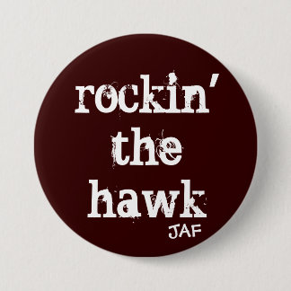 Rockin De Hawk Ronde Button 7,6 Cm