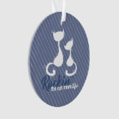 Rockin de kat moeder leven ornament (voorkant)