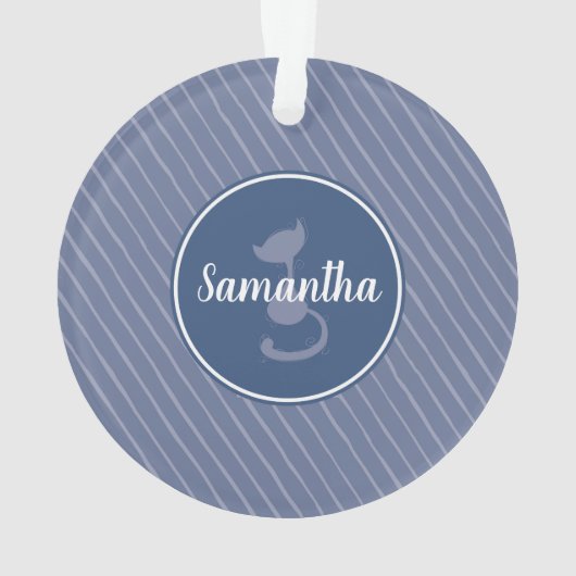 Rockin de kat moeder leven ornament (achterkant)