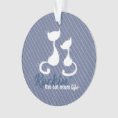 Rockin de kat moeder leven ornament (voorkant)