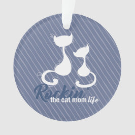 Rockin de kat moeder leven ornament