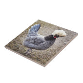 Rockin de Pompadour Rooster Tile Tegeltje (Zijkant)
