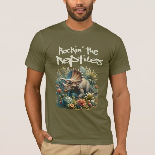Rockin' de reptielen t-shirt (Voorkant)