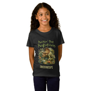 Rockin' de Reptielen Triceratops Dinosaurus T-shirt