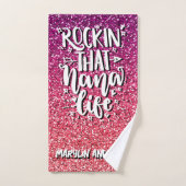 ROCKIN' DIE NANA-LEVENSTYPOGRAFIE BAD HANDDOEK (Handdoek)