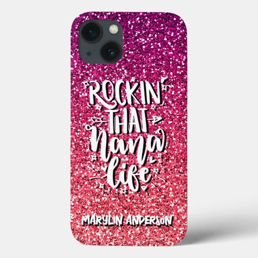 ROCKIN' DIE NANA-LEVENSTYPOGRAFIE Case-Mate iPhone CASE (Achterkant)