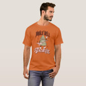 rockin Discothemed Kerstman Funky Kerstman Disco b T-shirt (Voorkant volledig)