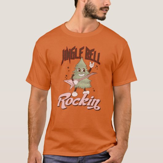 rockin Discothemed Kerstman Funky Kerstman Disco b T-shirt (Voorkant)