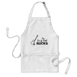 Rockin' Dog Dad Adult Apron Standaard Schort