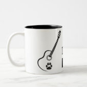Rockin' Dog Dad Mug Tweekleurige Koffiemok (Links)