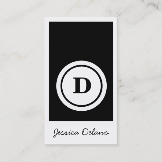 ROCKIN' EBONY SOLID VISITEKAARTJE (Voorkant)