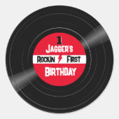 Rockin Eerste Verjaardag Vinyl Record Red Label (Voorkant)