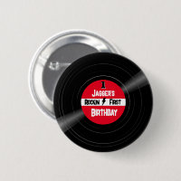 Rockin eerste verjaardag Vinyl Record Red