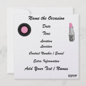 Rockin' for the Cure beroemd gemaakt door SRF Kaart (Achterkant)