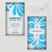 ROCKIN' FRESHTASTISCH BLAUW VISITEKAARTJE (Voorkant / Achterkant)