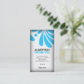 ROCKIN' FRESHTASTISCH BLAUW VISITEKAARTJE (Staand voorkant)