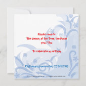 Rockin gitaarfeest: rood wit en blauw kaart (Achterkant)