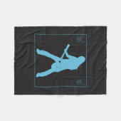 Rockin-gitarist Small Blanket Fleece Deken (Voorkant (Horizontaal))