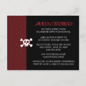 Rockin' Graduation Party Invitation Briefkaart (Achterkant)