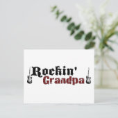 Rockin Grandpa Briefkaart (Staand voorkant)