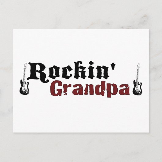 Rockin Grandpa Briefkaart (Voorkant)