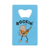 Rockin' Guitar Creditkaart Flessenopener (Voorkant)