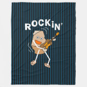 Rockin' Guitar Fleece Deken (Voorkant)
