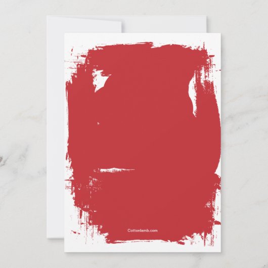 Rockin' Guitar Invitation Kaart (Achterkant)