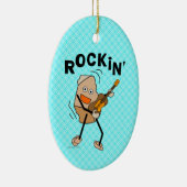 Rockin' Guitar Keramisch Ornament (Rechts)