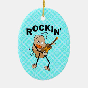 Rockin' Guitar Keramisch Ornament