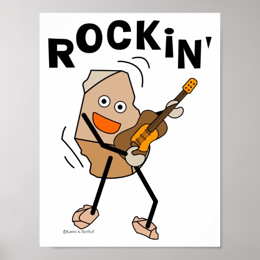 Rockin' Guitar Poster (Voorkant)