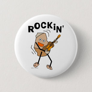 Rockin' Guitar Ronde Button 5,7 Cm