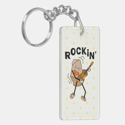 Rockin' Guitar Sleutelhanger (Voorkant Links)
