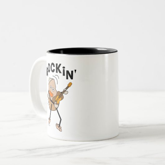 Rockin' Guitar Tweekleurige Koffiemok (Voorkant links)