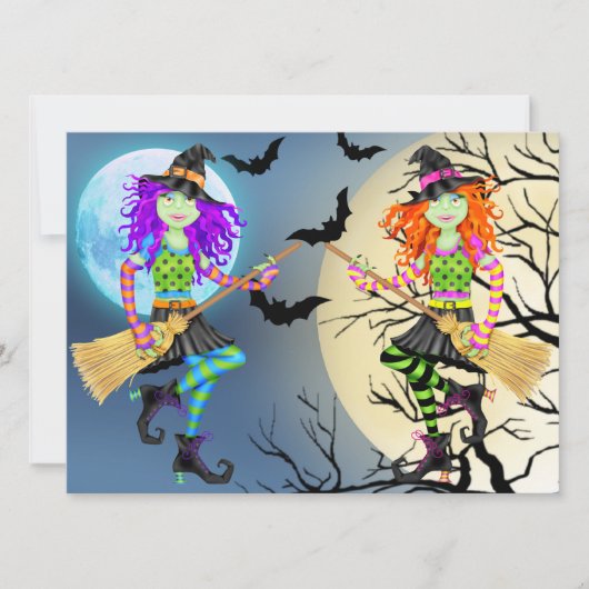 Rockin' Halloween Party Kaart (Voorkant)