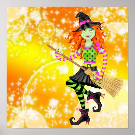 Rockin' Halloween Witch - SRF Poster (Voorkant)