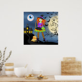Rockin' Halloween Witch - SRF Poster (Keuken)