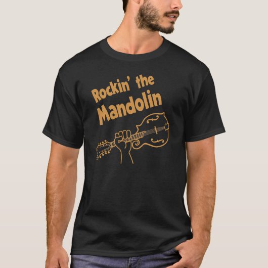 ROCKIN" HET MANDOLIN T-SHIRT (Voorkant)