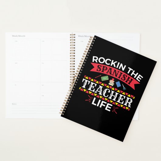 Rockin het Spaanse lerarenleven Planner (Display)