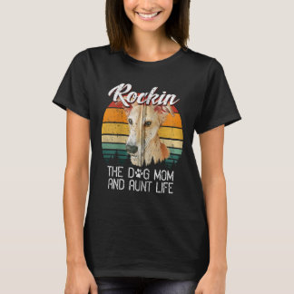 Rockin-hond moeder en tante-knuppel t-shirt