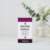 ROCKIN' HOTT PINK FLEUR VISITEKAARTJE (Staand voorkant)