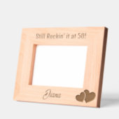 Rockin' it at 50! Moderne verjaardag Custom Gegraveerde Lijstjes (Links)