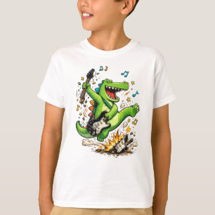 Rockin' Krokodil Gitaar Smash Kids T-Shirt